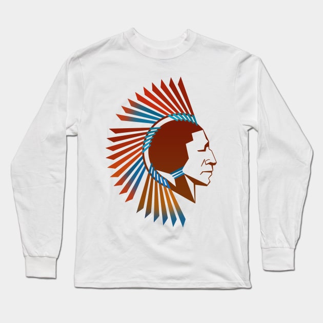 Headdress Long Sleeve T-Shirt by Sojourner Z